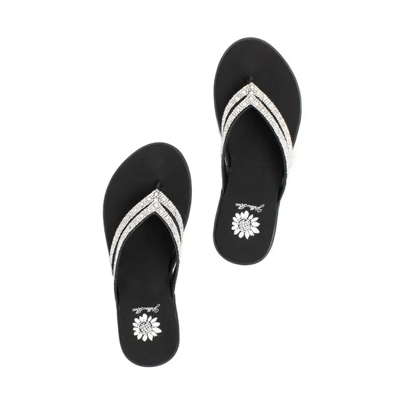 YELLOW BOX Dalia CLEAR Flip Flop Sandal MEDIUM WIDTH NEW IN BOX - Picture 3 of 4